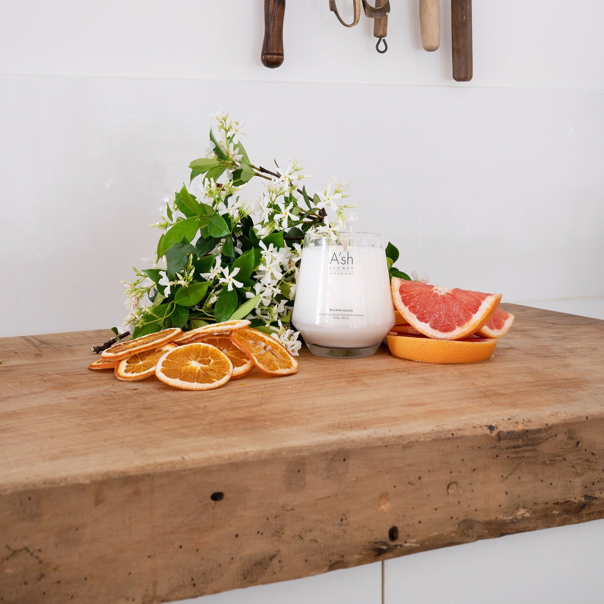 A'sh Candles BARBADOS Glass Candle