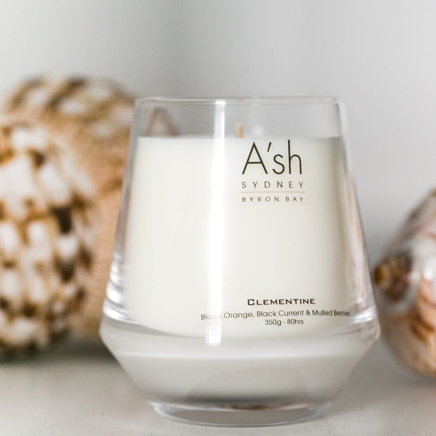 A'sh Candles - CLEMENTINE - Glass Candle