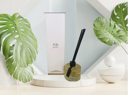 A'sh Candles - CARAMELICIOUS - Glass Reed Diffuser